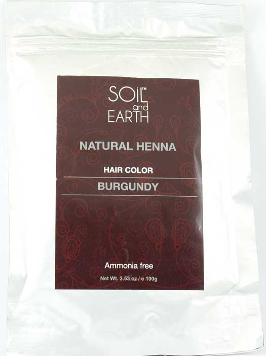 Naturalna Henna Burgund, Soil &amp; Earth, 100g