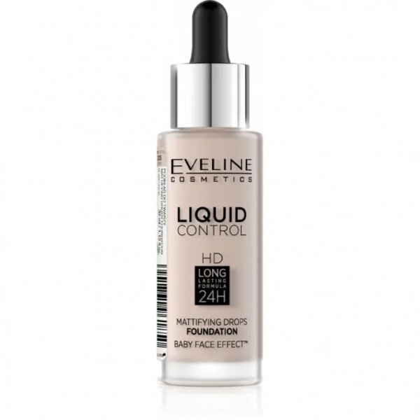 EVELINE Liquid Control HD Podkład do twarzy nr 005 Ivory