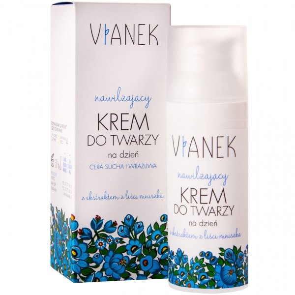 Intensywnie Nawilżający Krem do Twarzy na Noc, Vianek, 50ml