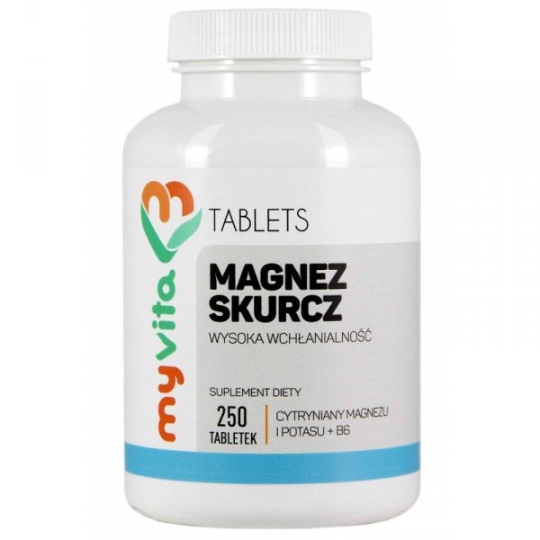 Magnez Skurcz (Magnez+Potas+B6), Tabletki, MyVita