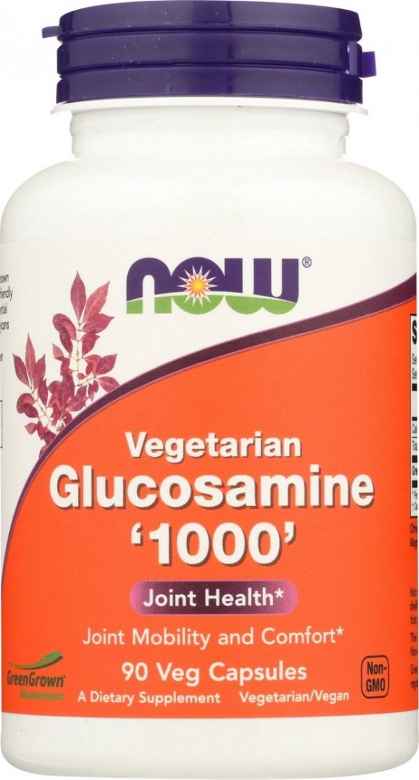 Wegetariańska Glukozamina 1000 mg, Now Foods, 90 kapsułek