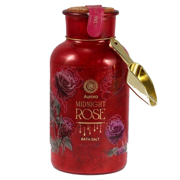 Midnight Rose Sól do kąpieli z suszoną różą 600 g