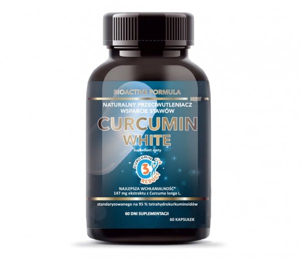 Kurkumina Curcumin White, Intenson, 60 kapsułek