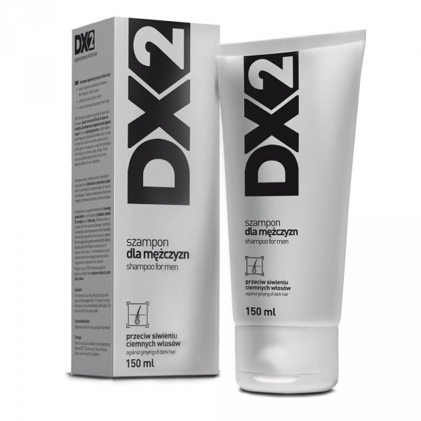 Dx2 Szampon przeciw siwieniu ciemnych włosów, 150 ml