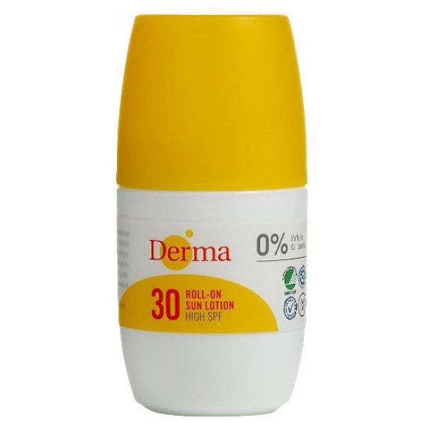 Roll-on Przeciwsłoneczny SPF 30, Hipoalergiczny, Certyfikowany, Derma Sun, 15ml