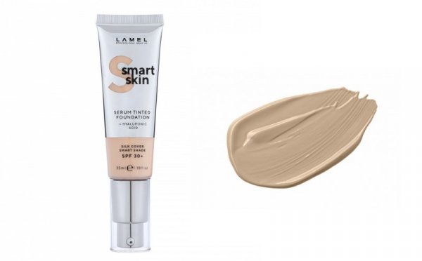 LAMEL Smart Skin Serum Tinted Foundation Podkład nawilżający z kwasem hialuronowym nr 404 Sand 35ml