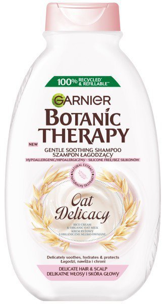 Garnier Botanic Therapy Szampon łagodzący Oat Delicacy - do delikatnych włosów i skóry głowy 400ml