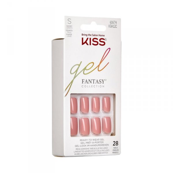 KISS Sztuczne Paznokcie Gel Fantasy - Ribbons (rozmiar S) 1op.(28szt)