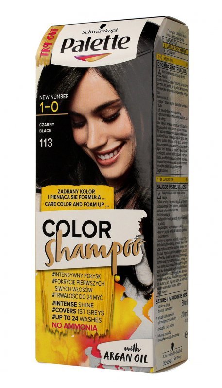 Palette Color Shampoo Szampon koloryzujący  nr 1-0 (113) Czarny  1op.
