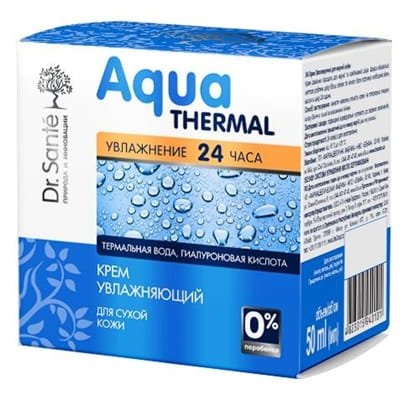 Krem nawilżający do skóry suchej z wodą termalną i kwasem hialuronowym, Dr. Sante Aqua Thermal, 50ml