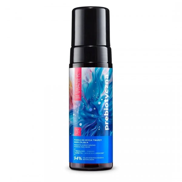 Prebiotyczna Pianka do mycia twarzy nawilżająca, VIANEK, 150ml