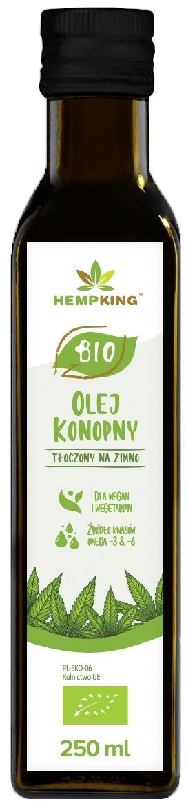 BIO Olej Konopny RAW, Hempking, 250ml