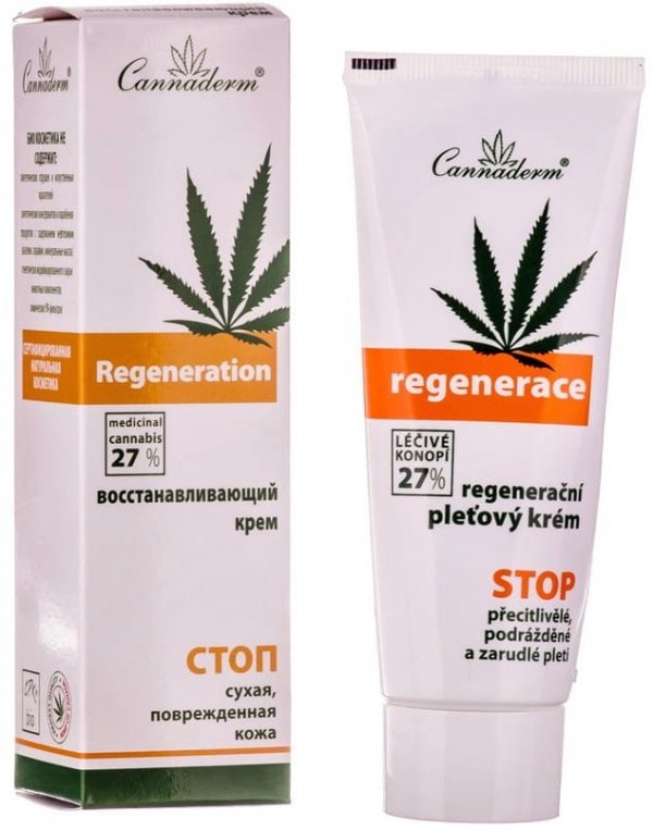 Konopny Krem Regenerujący Cannaderm Regenerace, 75g