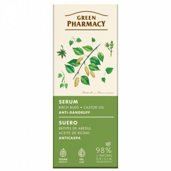Serum przeciwłupieżowe PĄKI BRZOZY z rycyną, Green Pharmacy, 100ml