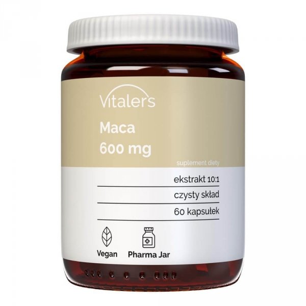 Maca 600 mg, Vitalers, 60 kapsułek