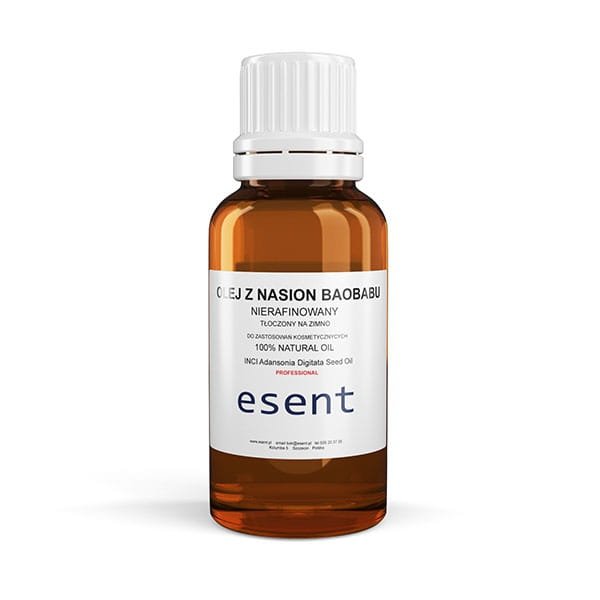 Olej z Baobabu Nierafinowany, Tłoczony na Zimno, Esent, 20ml