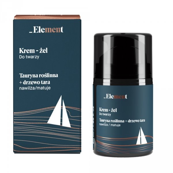 Element Men Krem-żel do twarzy Tauryna Roślinna + Drzewo Tara  50ml