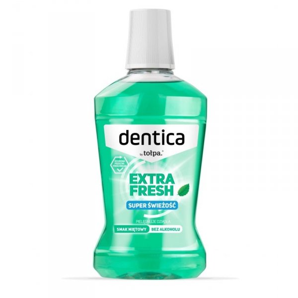 TOŁPA Dentica Extra Fresh Płyn do płukania jamy ustnej miętowy 500 ml
