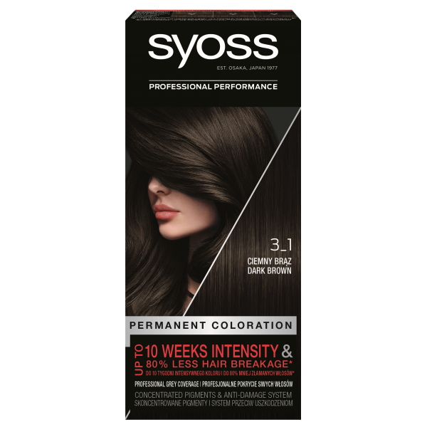 H SYOSS.Farba 3-1 ciemny brąz NEW &
