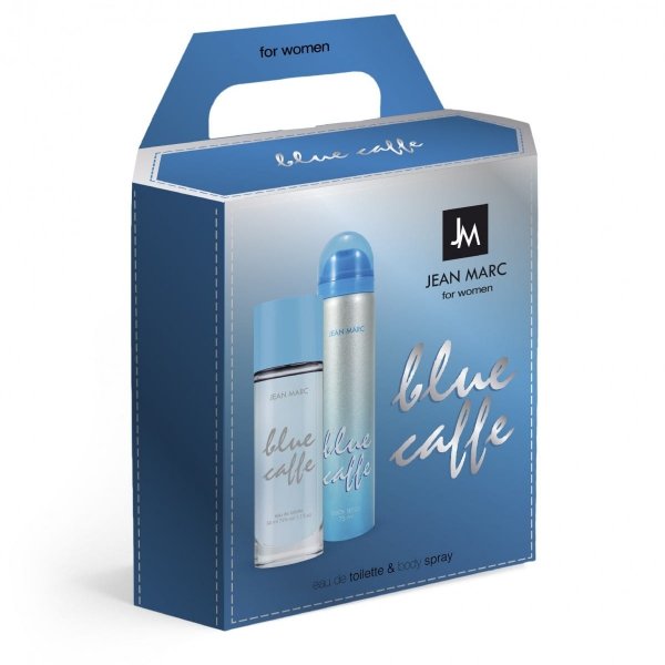 JEAN MARC Blue Caffe Zestaw prezentowy damski - woda toaletowa 50 ml + dezodorant 75 ml