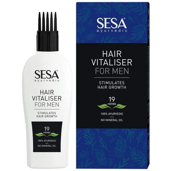 Ayurvedic Hair Vitaliser Olejek dla Mężczyzn na Porost Włosów, SESA