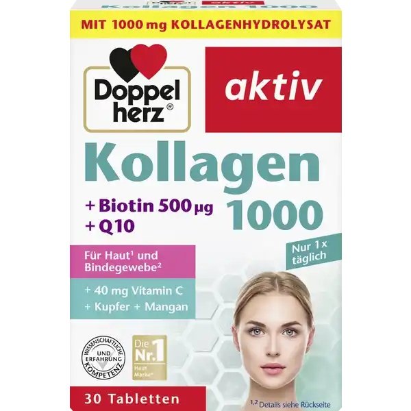 Kolagen 1000, Suplement diety, Doppelherz, 30 tabletek