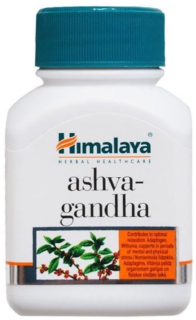 Ashwagandha, Himalaya, 60 kapsułek wegańskich