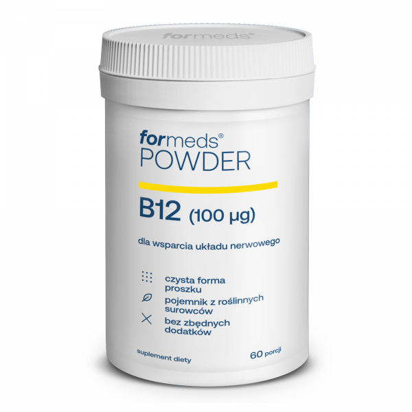 POWDER B12, Witamina B12 w Proszku, Formeds, 60 porcji 