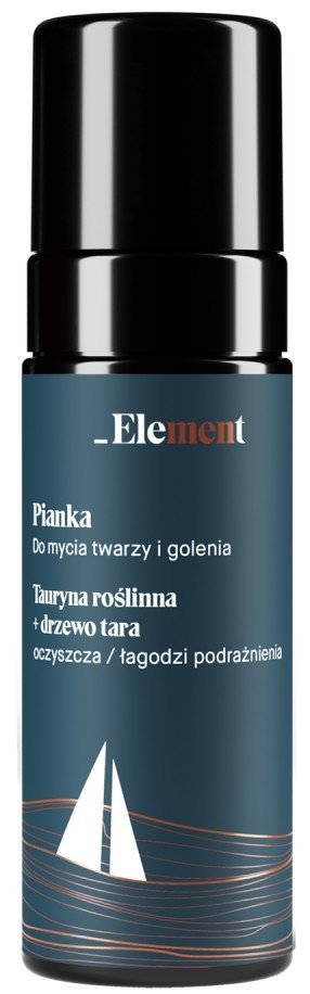 Element Men Pianka do mycia twarzy i golenia Tauryna Roślinna + Drzewo Tara 170ml