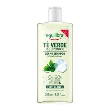 Oczyszczający szampon zielona herbata i kwas hialuronowy, Equilibra, 265ml