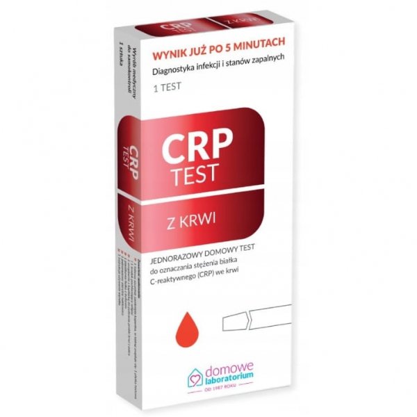 CRP Test, z krwi, diagnozujący infekcje i stany zapalne, 1 szt.