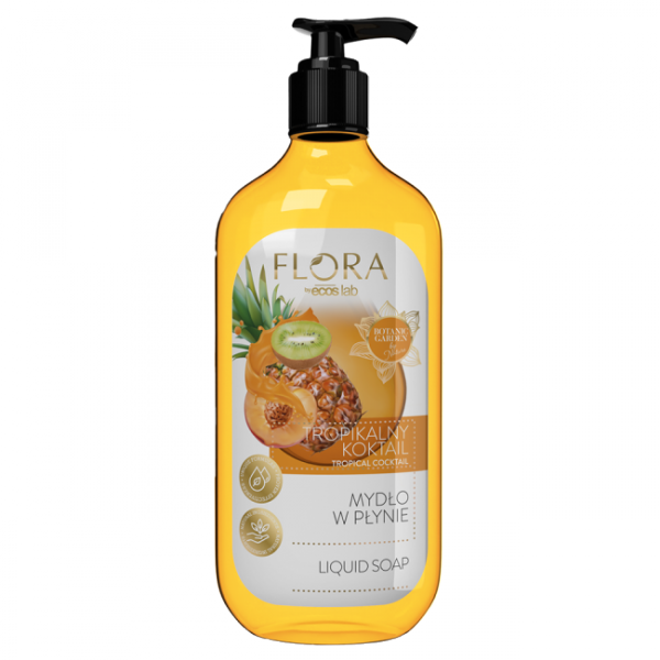 Mydło w płynie Tropikalny koktajl, Flora, 500ml