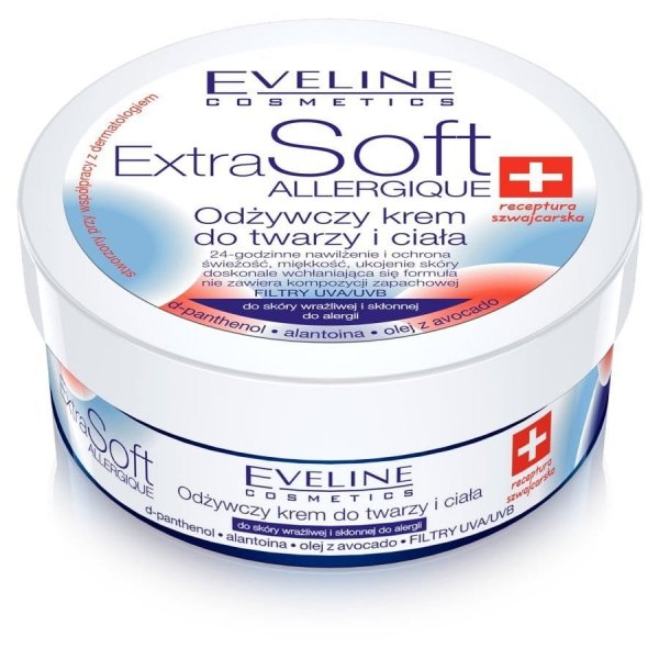 Eveline Extra Soft Krem do twarzy i ciała Skóra wrażliwa 200ml