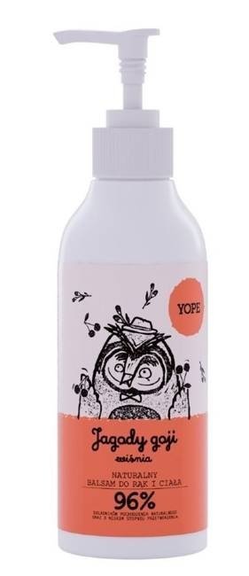 YOPE Naturalny Balsam do rąk i ciała Jagody Goji i Wiśnia  300ml