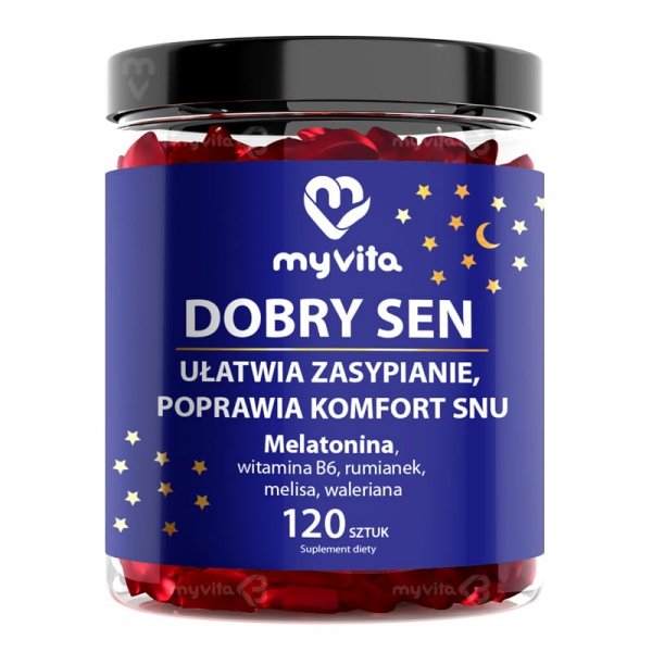 Dobry Sen naturalne żelki dla dorosłych, MyVita, 120 sztuk