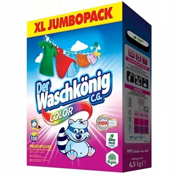 Der Waschkonig Proszek do Prania Kolor 100 Prań 6,5kg