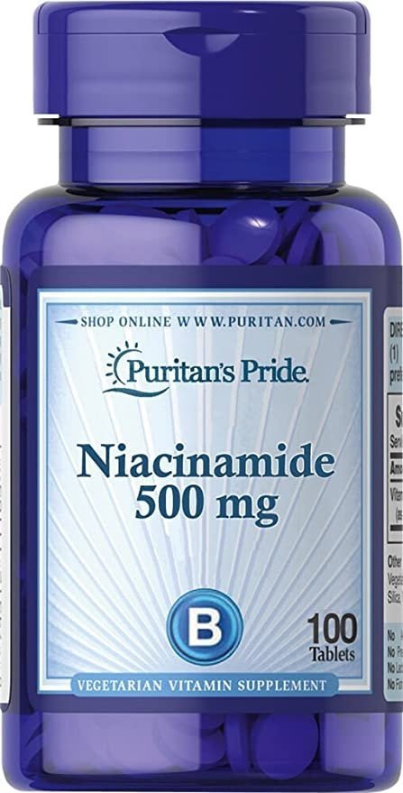 Niacynamid 500 mg, Puritan's Pride, 100 tabletek