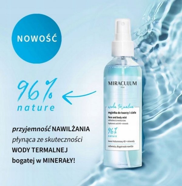 Miraculum Woda Termalna Mgiełka odświeżająca do twarzy i ciała  100ml