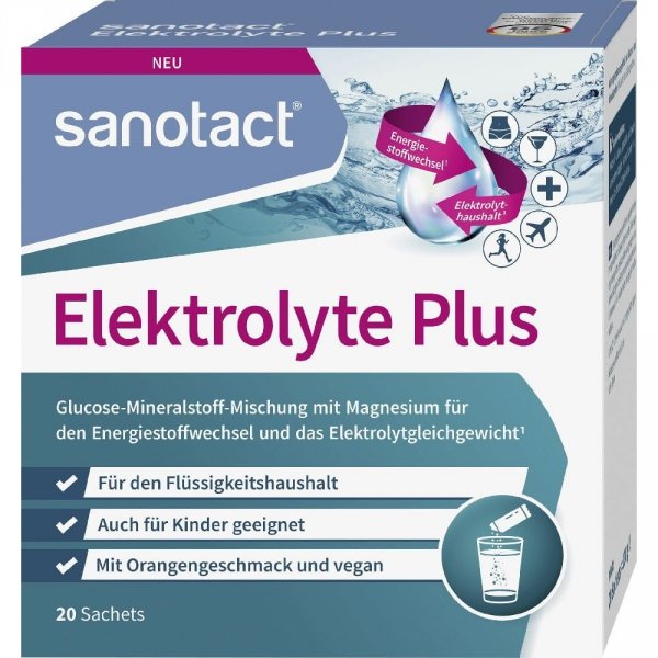 Elektrolity Plus, Suplementy diety, Sanotakt, 20 szt (120 g)