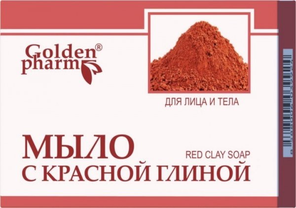 Mydło z Czerwoną Glinką, Goldenpharm, 70 g