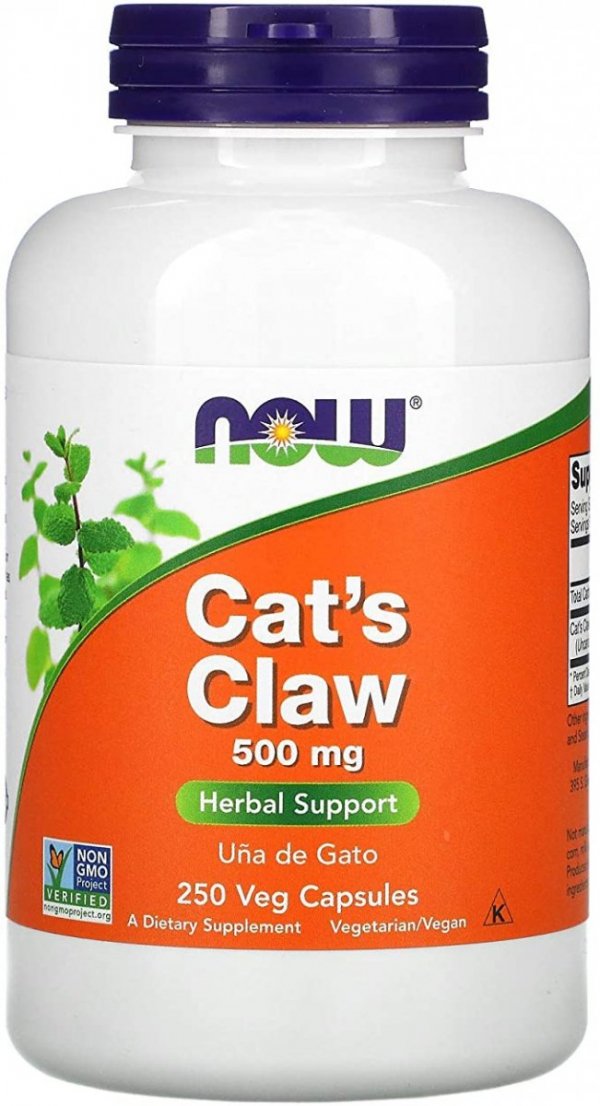 Кошачий коготь (Cat's Claw) 500 мг, Now Foods, 250 капсул