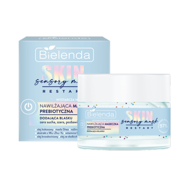 Bielenda Skin Restart Sensory Mask Nawilżająca Maseczka prebiotyczna dodająca blasku 50ml