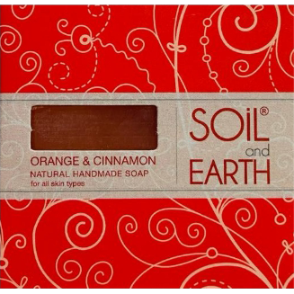 Апельсин с корицей Натуральное мыло Soil &amp; Earth, 125г