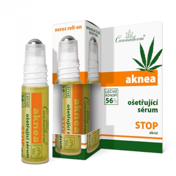 Serum przeciwtrądzikowe z olejem konopnym Aknea, Cannaderm, 5ml