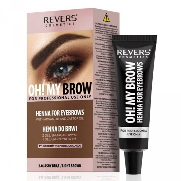 REVERS OH!MY BROW Henna do brwi 2.0 jasny brąz