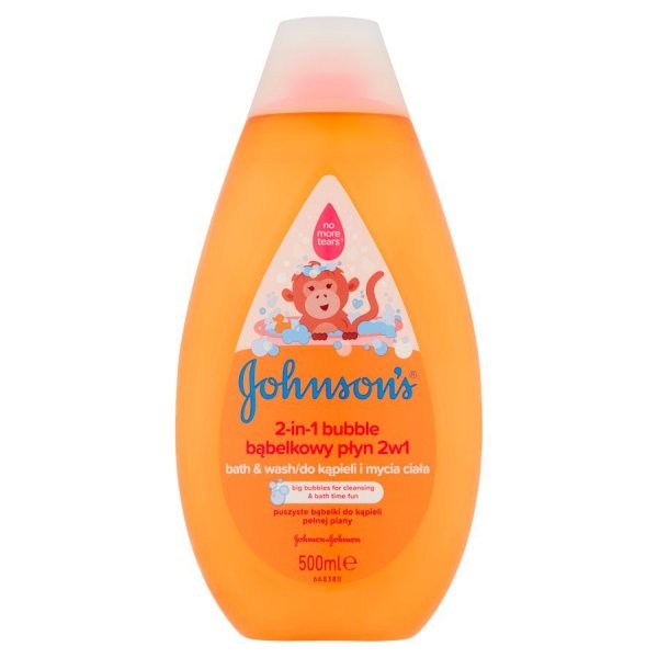 Johnson`s Baby Bubble Bąbelkowy Płyn do kąpieli 2w1 dla dzieci  500ml
