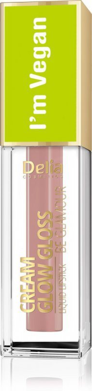Delia Cosmetics Cream Glow Gloss Wegański Błyszczyk do ust nr 103 Peach Essence 5ml