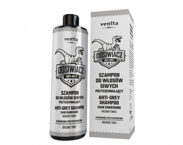 VENITA Men Szampon przyciemniający do włosów siwych - średnie tony 200ml