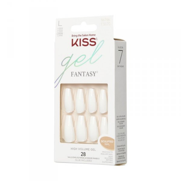 KISS Sztuczne Paznokcie Gel Fantasy - true color (rozmiar L) 1op.(28szt)