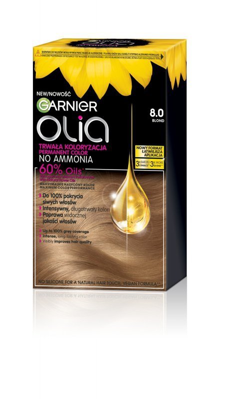 GARNIER Olia Farba do włosów nr 8.0 Blond